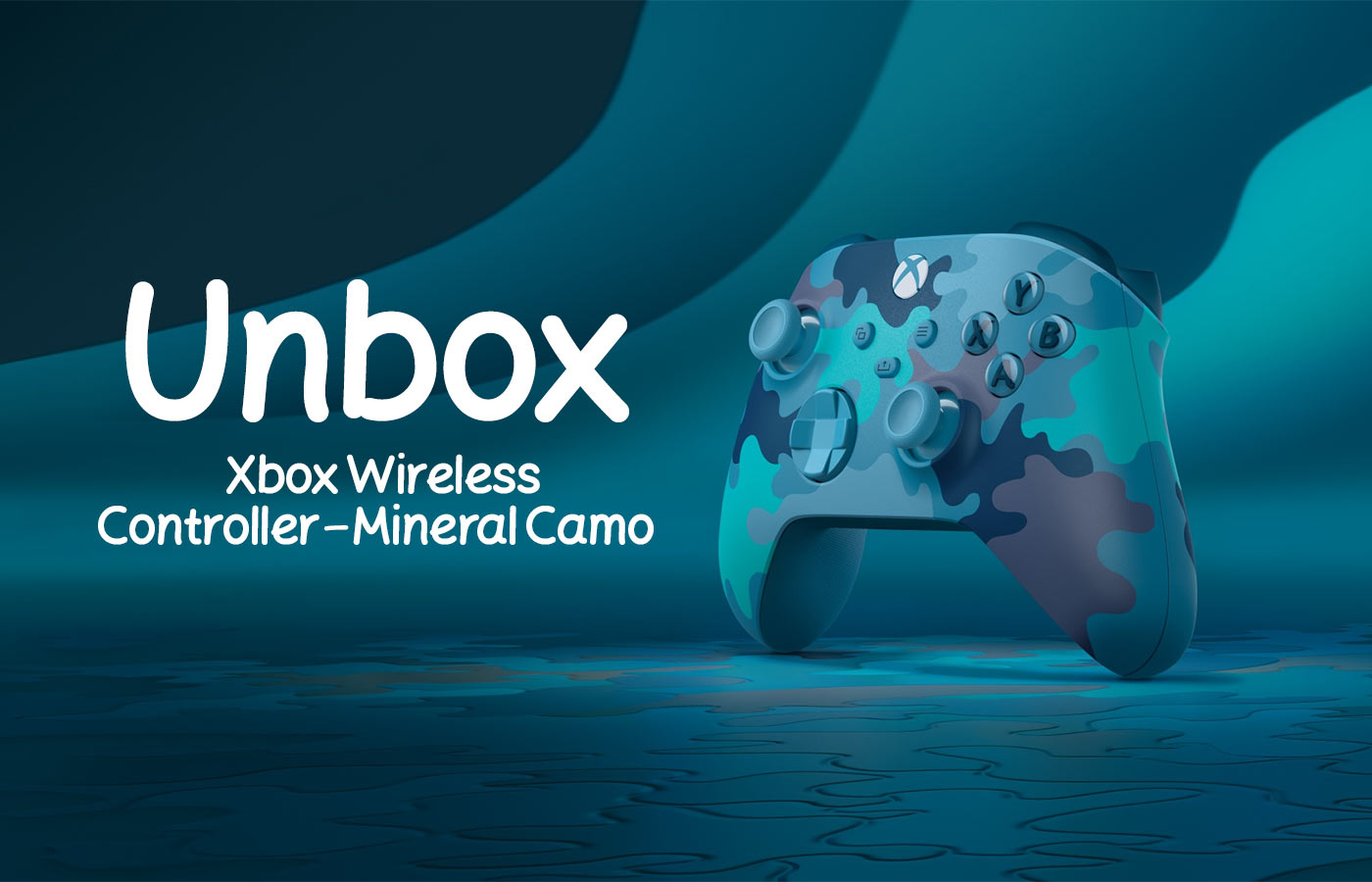 آنباکس دسته بازی ایکس باکس مدل Xbox Controller-Mineral Camo